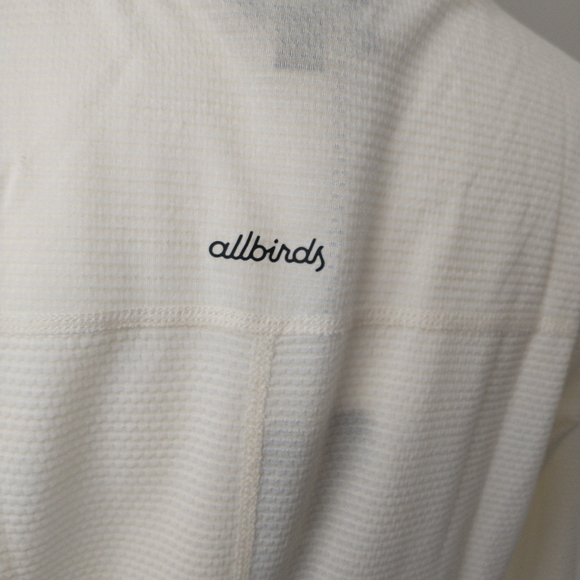 Allbirds ivory white active wear running yoga top M - Picture 7 of 8